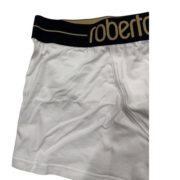 13-62 ROBERTO CAVALLI Men's NWT Boxer Brief Cotton Knitted Panties White 2XL - Picture 4 of 7